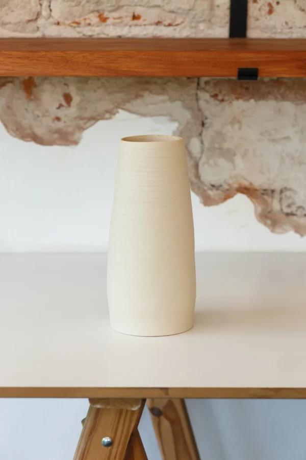 Cilindro de gres blanco