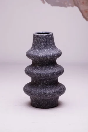 Jarrón Lira gris oscuro