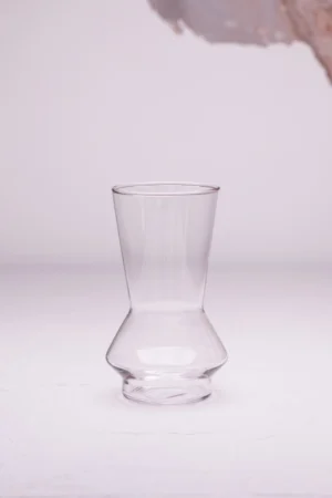 Florero cristal curvo