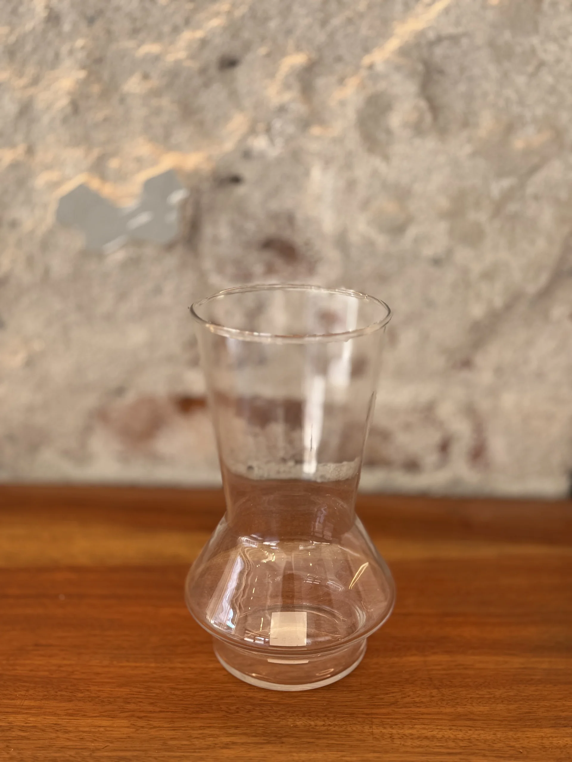 Florero cristal curvo